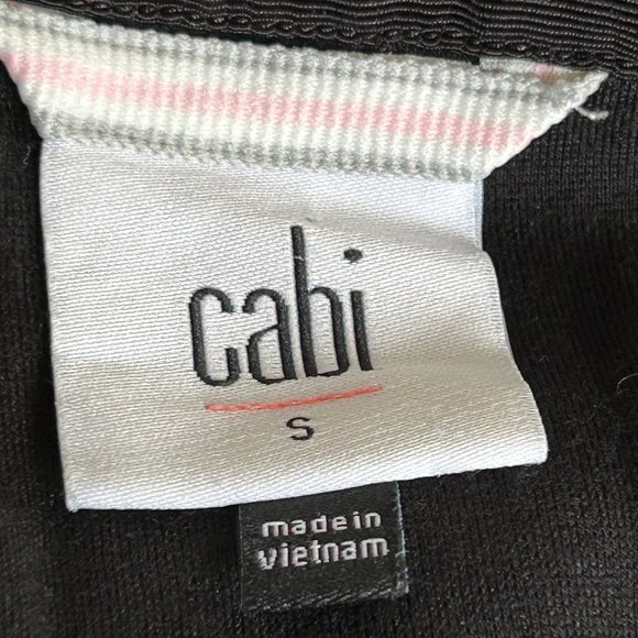 CAbi #3911 ATC Jacket Black Gray Camo Cinch Drawstring Waist Zip Military ~Small - Picture 13 of 14